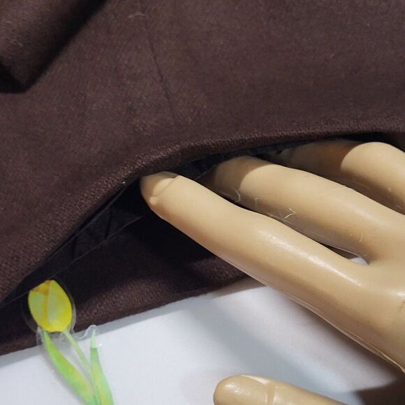 Worthington Not Worn, Women's Brown 100% Wool, Elastic Waist Pants, Size 12 - Picture 8 of 9